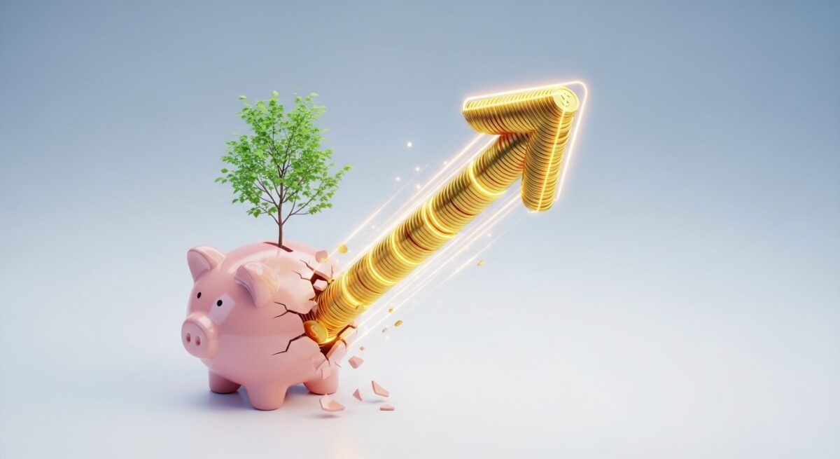 자녀 증여세 비과세 한도를 활용한 10년 주기 투자 전략으로 자산이 불어나는 모습을 형상화한 이미지