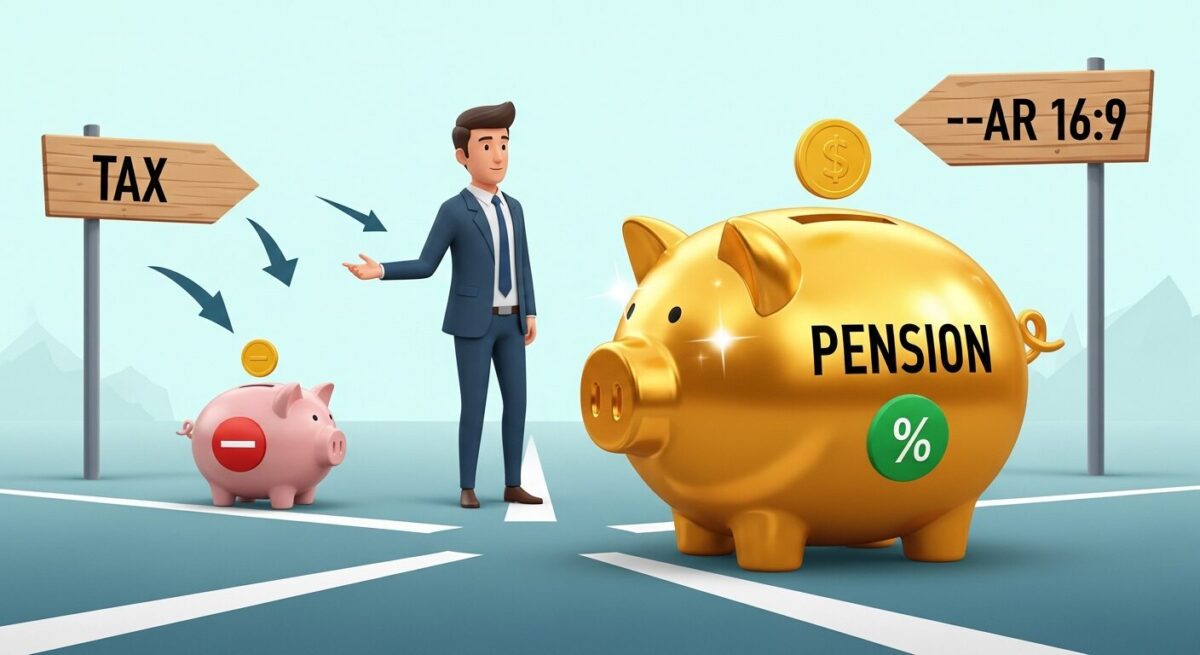 ISA 계좌 만기 자금을 연금계좌로 이전하여 추가 세액공제 혜택을 받는 절세 전략 선택의 중요성을 나타내는 이미지