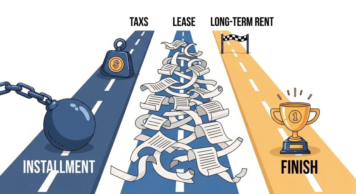 제네시스 할부, 리스, 장기렌트의 장단점을 시각적으로 비교하는 일러스트
