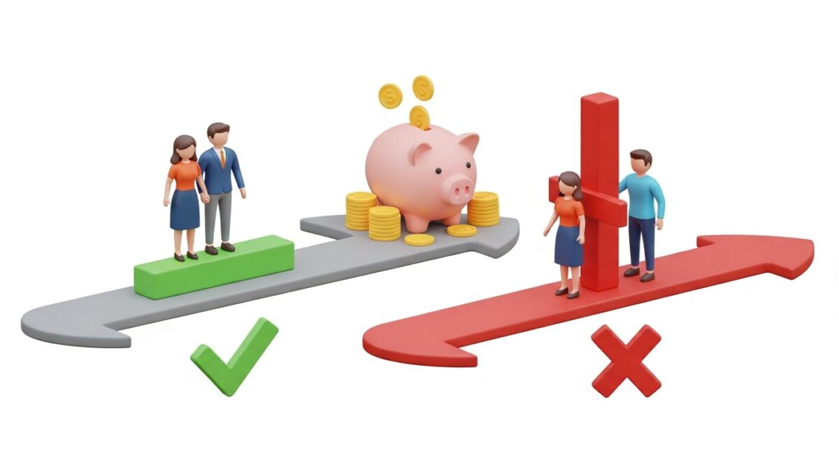 신생아 특례대출 소득 및 자산 기준 통과 여부를 나타내는 시각 자료