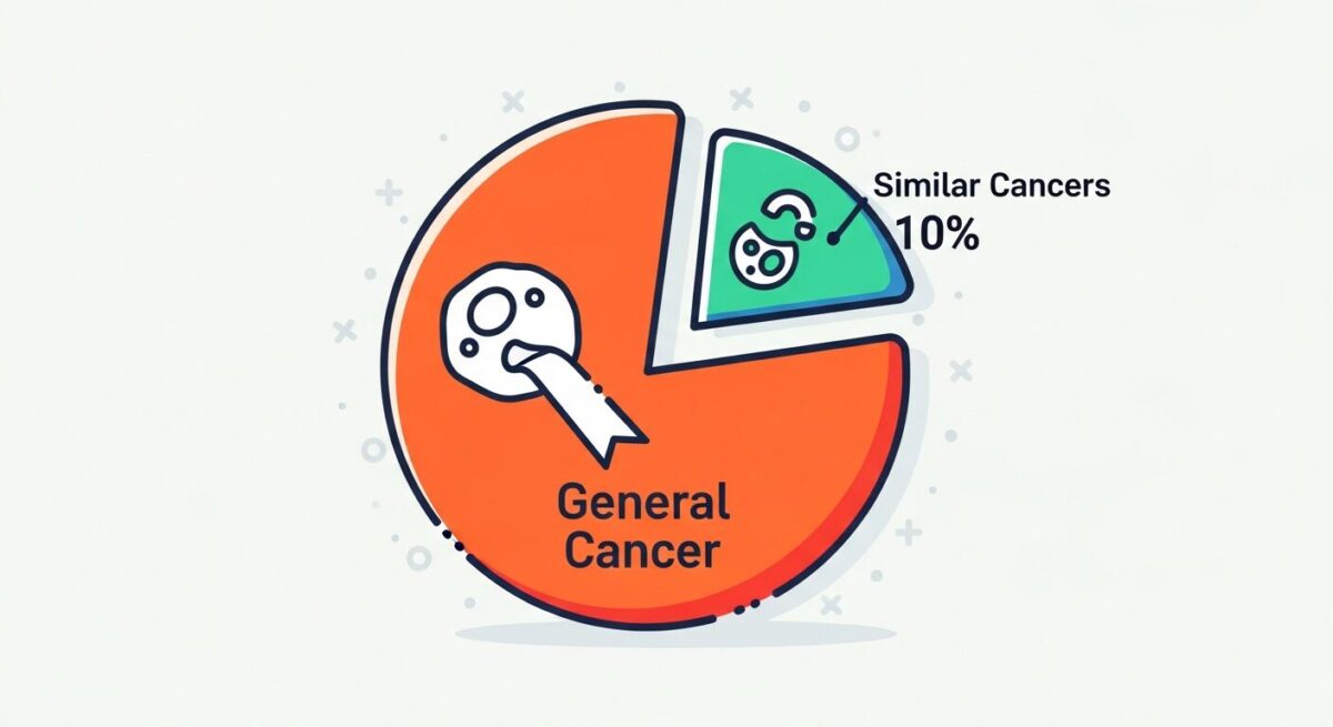 암보험 가입 시 일반암과 유사암·소액암의 진단비 보장 범위 차이를 보여주는 그림. 갱신형 함정 주의.